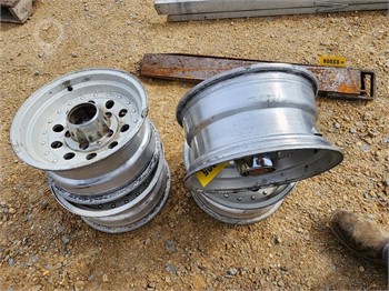 4 - 15" ALUMINUM RIMS Used Wheel Truck / Trailer Components auction results