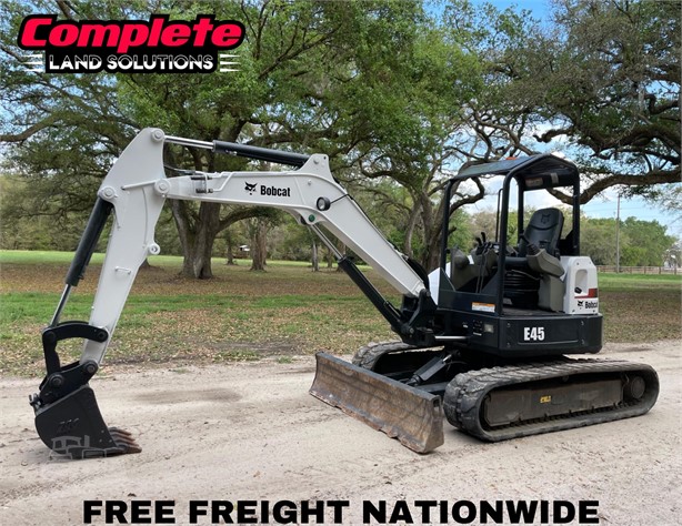 2016 BOBCAT E45 Used Mini (up to 12,000 lbs) Excavators for sale