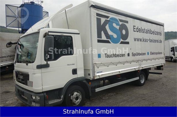 2012 MAN TGL 8.180 Used Curtain Side Vans for sale