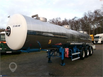 1994 MAGYAR CHEMICAL ACID TANK INOX L10BN 20.5 M3 / 1 COMP Used Chemical Tanker Trailers for sale