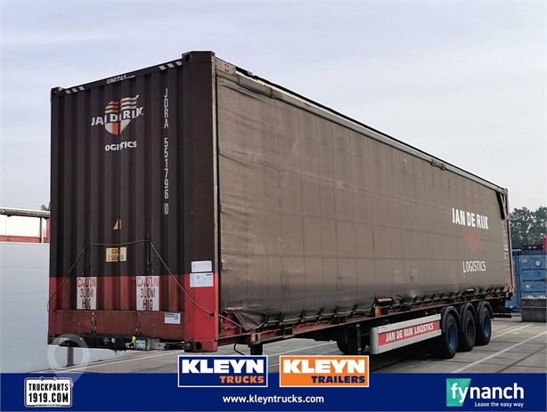 2014 HERTOGHS O3 WITH CONTAINER curtain container Used Curtain Side Trailers for sale