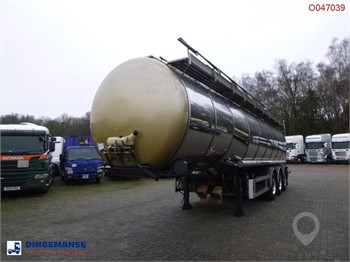 2003 DIJKSTRA CHEMICAL TANK INOX L4BH 37.5 M3 / 1 COMP Used Chemical Tanker Trailers for sale