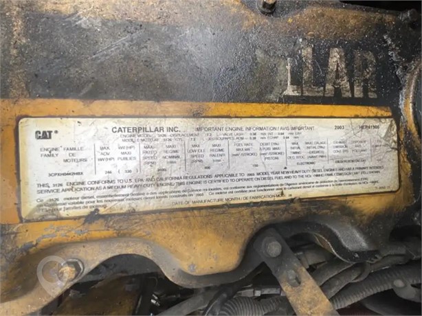 2004 CATERPILLAR 3126 Used Engine Truck / Trailer Components for sale