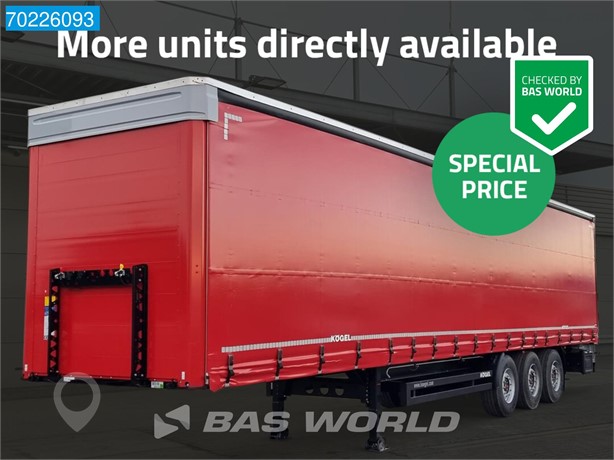 2024 KÖGEL S24-1 3 AXLES MORE UNITS AVAILABLE NEW BPW/SAF LIF New Curtain Side Trailers for sale