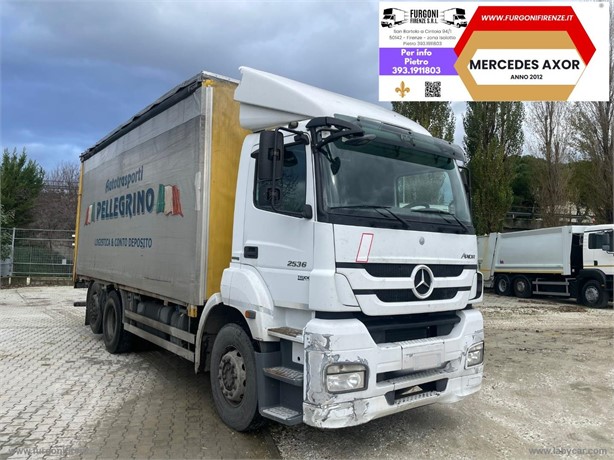 2012 MERCEDES-BENZ AXOR 2536 Used Curtain Side Trucks for sale