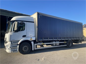 2017 MERCEDES-BENZ ACTROS 1824 Used Curtain Side Trucks for sale