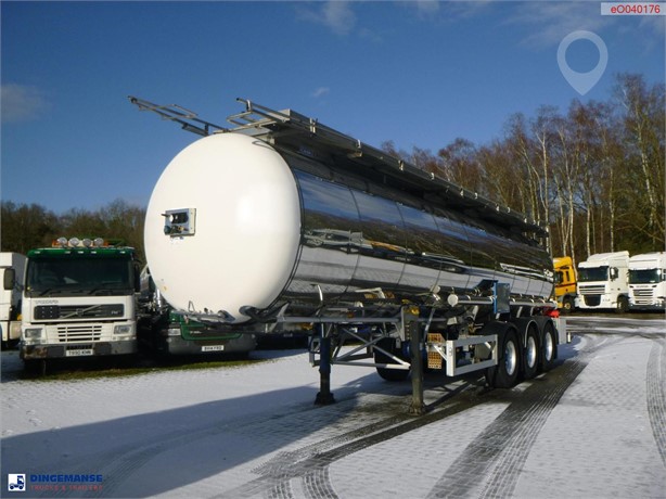 2009 FELDBINDER CHEMICAL TANK INOX L4BH 30 M3 / 1 COMP + PUMP Used Chemical Tanker Trailers for sale