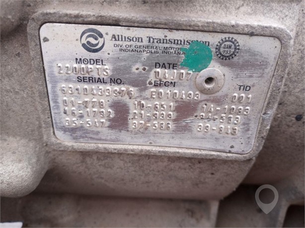 2005 ALLISON 2200PTS Used Transmission Truck / Trailer Components for sale