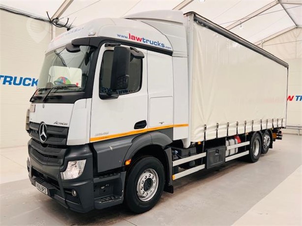 2015 MERCEDES-BENZ ACTROS 1824 Used Curtain Side Trucks for sale