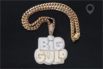 (1) 10K PINK GOLD/DIAMOND "BIG-GULP 7 ELEVEN" PEND Used Necklaces / Pendants Fine Jewellery auction results