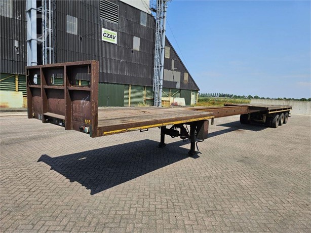 1992 NOOTEBOOM 7 METER EXTENDABLE - MAX LENGTH 20 METER Used Standard Flatbed Trailers for sale