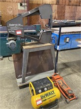 BAND SAW, AIR COMPRESSOR, AND FLOOR JACK Used Saws / Drills Shop / Warehouse upcoming auctions