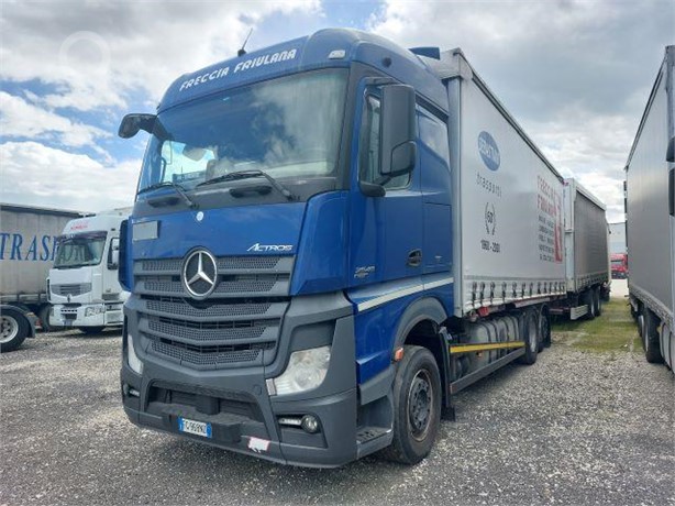 2013 MERCEDES-BENZ ACTROS 2545 Used Curtain Side Trucks for sale