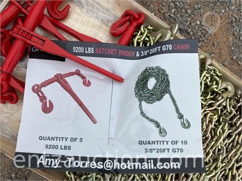 LOT OF GREAT BEAR CHAIN & RATCHET BINDERS 10) 20' Used Other upcoming auctions
