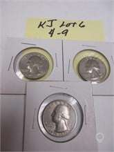 QUARTERS THREE 1776-1976 GEORGE WASHINGTON QUARTERS Used U.S. Currency Coins / Currency upcoming auctions