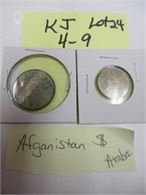 TWO AFGANISTAN COINS Used U.S. Currency Coins / Currency upcoming auctions