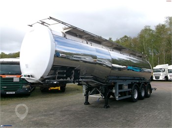 1999 CRANE FRUEHAUF CHEMICAL TANK INOX 37.2 M3 / 1 COMP + PUMP Used Chemical Tanker Trailers for sale