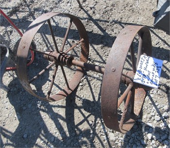 VINTAGE AXLE STEEL WHEELS Used Horse Drawn Equipment upcoming auctions
