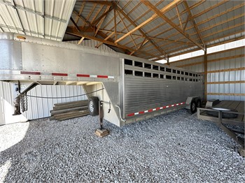 2007 7'X24' FEATHERLITE ALUMINUM STOCK TRAILER 2 C Used Other upcoming auctions