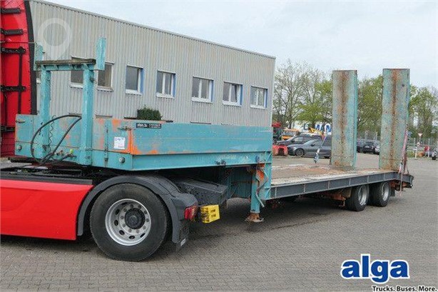1986 GOLDHOFER STM2-22T80F2, 2-ACHSER, 20TO. NL, RAMPEN, BPW Used Low Loader Trailers for sale