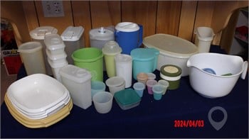 TUPPERWARE & PLASTICWARE Used Kitchen / Housewares Personal Property / Household items upcoming auctions