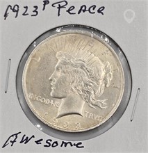 1923 P PEACE SILVER DOLLAR; AWESOME COIN Used Dollars U.S. Coins Coins / Currency upcoming auctions