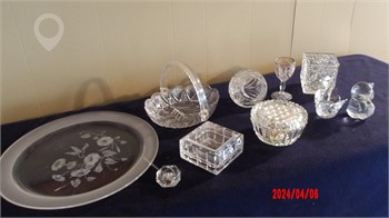 CLEAR GLASS GROUPING Used Other Personal Property Personal Property / Household items upcoming auctions