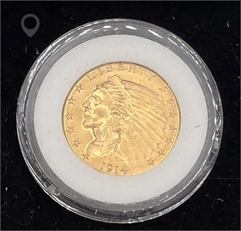 1914 $2.50 LIBERTY EAGLE GOLD DOLLAR Used Gold Coins (Pre-1933) U.S. Coins Coins / Currency upcoming auctions