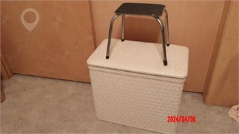 HAMPER AND SMALL STOOL Used Other Personal Property Personal Property / Household items upcoming auctions
