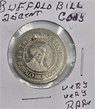 BUFFALO BILL CODY 25 CENT COIN; VERY RARE Used Quarters U.S. Coins Coins / Currency upcoming auctions