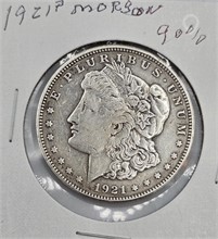 1921 P MORGAN SILVER DOLLAR; 90% SILVER Used Dollars U.S. Coins Coins / Currency upcoming auctions