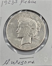 1923 S PEACE SILVER DOLLAR; AWESOME Used Dollars U.S. Coins Coins / Currency upcoming auctions