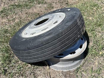ALUMINUM 10 BOLT RIMS AND TIRE Used Tyres Truck / Trailer Components upcoming auctions