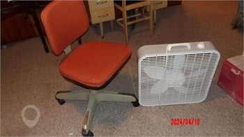 OFFICE CHAIR AND BOX FAN Used Other Personal Property Personal Property / Household items upcoming auctions