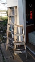 WOODEN STEP LADDERS Used Lawn / Garden Personal Property / Household items upcoming auctions