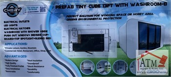 NEW PREFAB 13' CUBE HOUSE W/ BATHROOM Used Other upcoming auctions