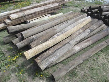WOOD POSTS ASSORTED PILE OF 26 Used Fencing Building Supplies upcoming auctions