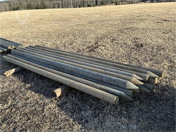 15 12' SHARPENED TREATED POSTS Used Other upcoming auctions