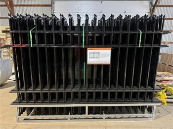 WROUGHT IRON FENCE PANELS & POSTS Used Fencing Building Supplies upcoming auctions