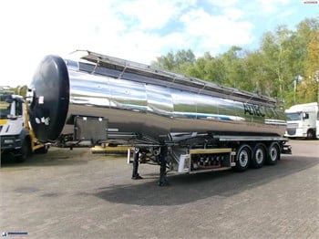 2000 MAGYAR HEAVY OIL TANK INOX 37 M3 / 5 COMP + PUMP Used Fuel Tanker Trailers for sale