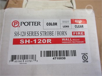 POTTER SH-120R STROBE HORN New Safety Shop / Warehouse upcoming auctions