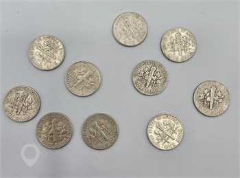 10 DIMES; FANTASTIC CONDITON; ASSORTED YEARS; 90% Used Dimes U.S. Coins Coins / Currency upcoming auctions